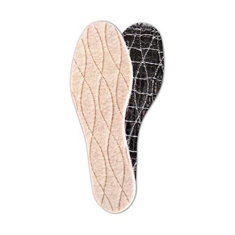 Tacco Alu-Star Insulating Insole Inserts for Shoes Boots | New Wool Winter Shoe Insoles for Adults Unisex | Made in Germany by Tacco (41 EUR / 8 L - 7 M UK) Cover