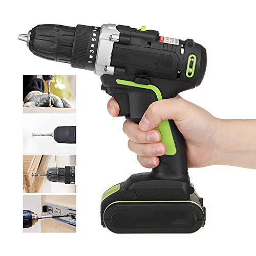 WRQ Akkuschrauber 36Volt Set - Der Akku-Bohrschrauber 36V Set Besticht Mit Seiner Kraft Und Ausstattung I 1.3 Ah Akku + Ladegerät I LED-Licht – Bild 3