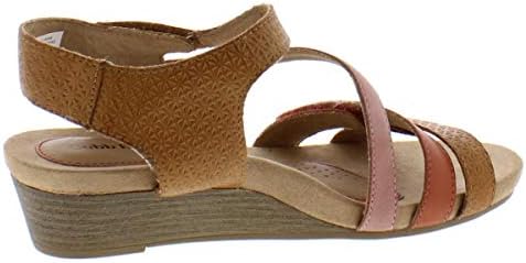 Cobb Hill womens Hollywood 4 Strap Flat Sandal, Tan Multi, 10 US | Image 1