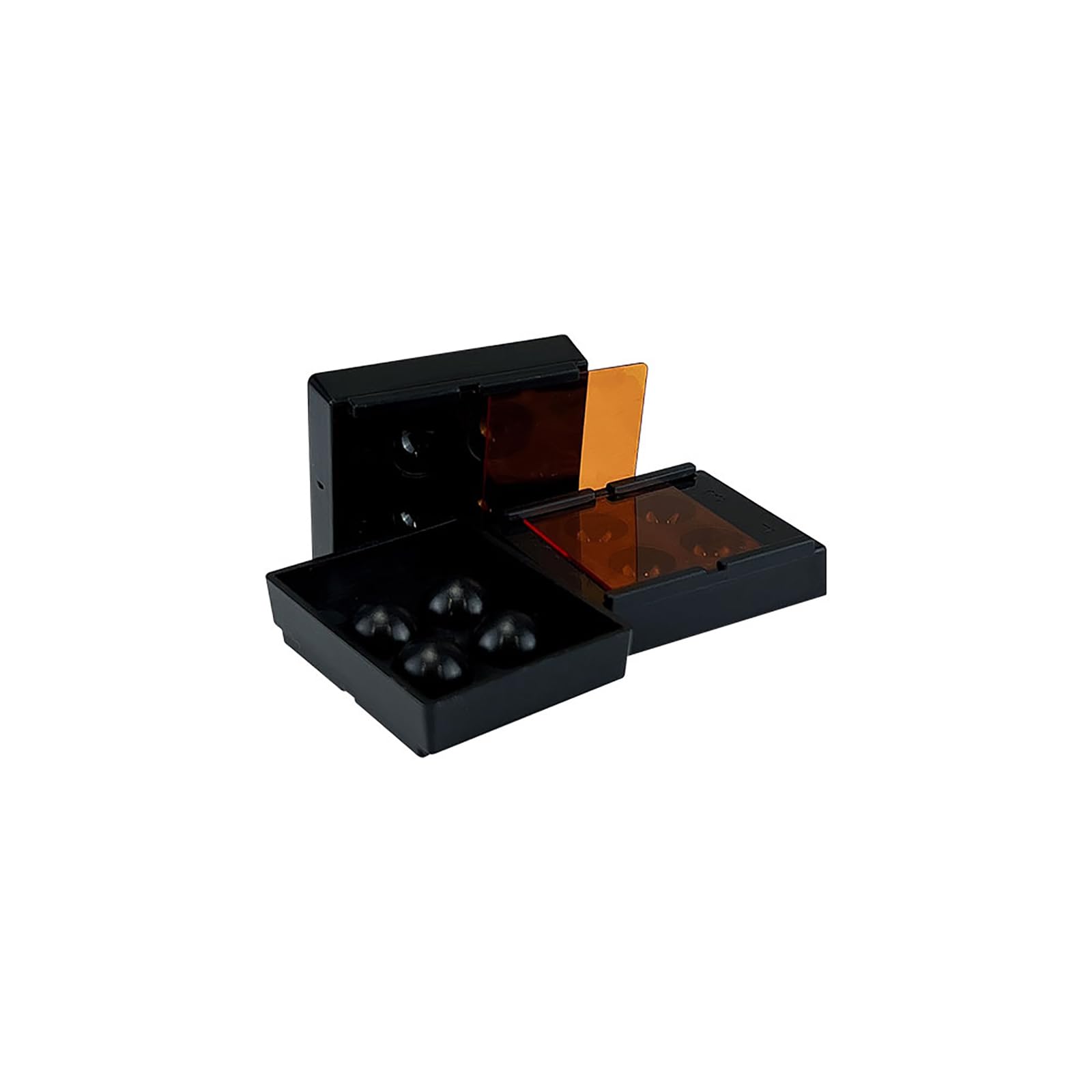 Caja de luz para sombreado dental 4 agujeros 5 piezas almacenamiento resina compuesta