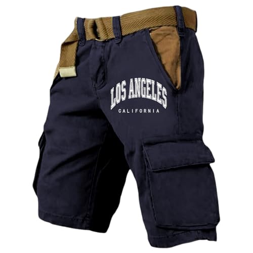 Pantalones cortos de trabajo elásticos y ligeros con bolsillos cargo tácticos