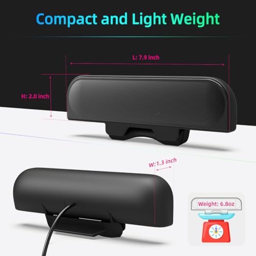 Xkx Computer Speakers For Desktop Pc Monitor thumb #5