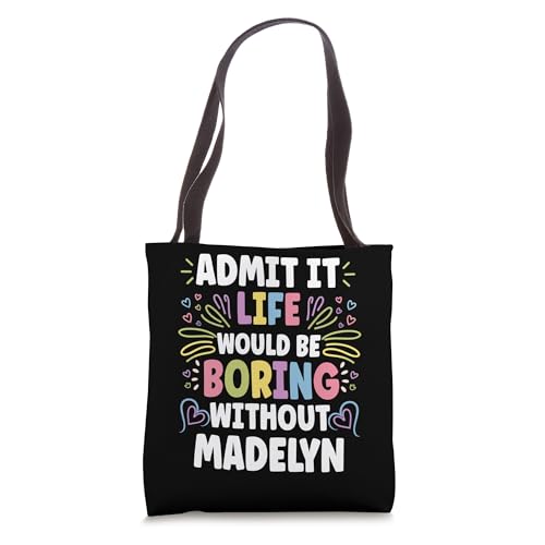 Bolso tote personalizado nombre Madelyn miniatura 1