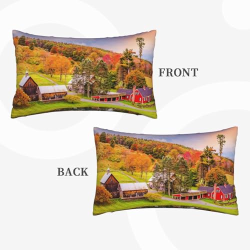 Housses de coussin aspect lin imprimé résistantes et lavables - 5