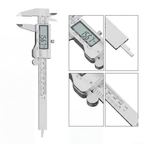 Calibrador digital de acero inoxidable con proteccion impermeable IP54 2