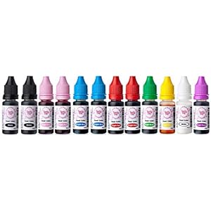 Value 12 set food colors.Kleurstoffen eetbaar.Voeding kleurstof voor taart. Kleurstof bakken .Taartingrediënten en…