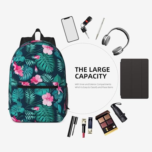 Sac à dos multi-poches 43 cm avec compartiments de rangement pour voyage