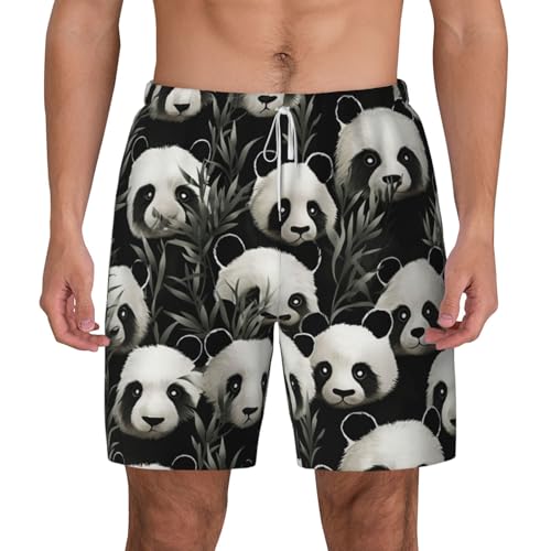 Short de bain homme panda pour la plage et la piscine