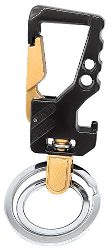 Aura Stylish Metal Hook Key Chain for Husband Boys Friend Men Papa Girls Keychain Holders Organizer for Car Bike Home Office Keys Black Key Chain