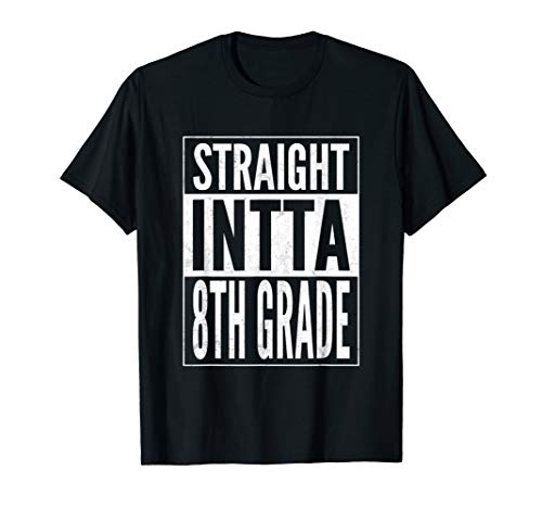 Straight Into 8th Grade Shirt - Funny Back To School Gift