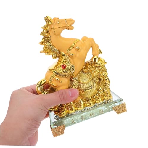 Statuette cheval Feng Shui compacte pour optimiser l'espace du bureau - 5