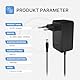 Gonew21 9V Netzteil 2A - AC Adapter 200-240V 50-60HZ, Netzteil 9V 2A 18W, 10 Steckernetzteil, 2 Meter langes Kabel, Adapter Universal, AC/DC Adapter, LED Streifen, Router