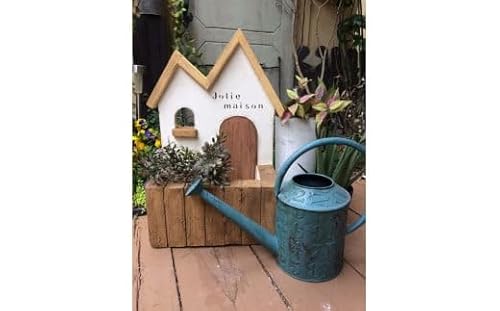 [Moon Rabbit]2屋根のお家プランター | 雑貨 庭 ガーデニング 屋外 オブジェ 飾り棚 ミニハウス インテリア