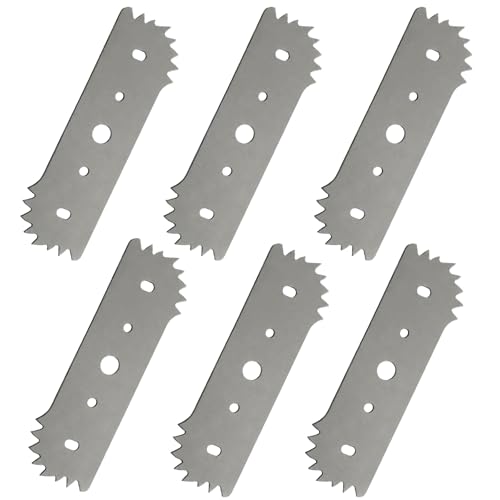 YESIDEA 7-1/2 Edger Blade 1/2 inch Center Hole WA0034 Replacement Compatible with Worx WG896 WG895 7.5 inch Edging Blade Craftsman 50018386 71-86880 (6 Pack)