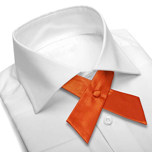 Image of Women's or Men's Crossover Neck Tie Solid Color Continental Tie