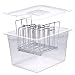 VÄESKE Sous Vide Container with Lid & Rack Set - 12 Quart Accessories Kit for Most Sous Vide Cookers - Durable Polycarbonate and Rust-Resistant Stainless Steel