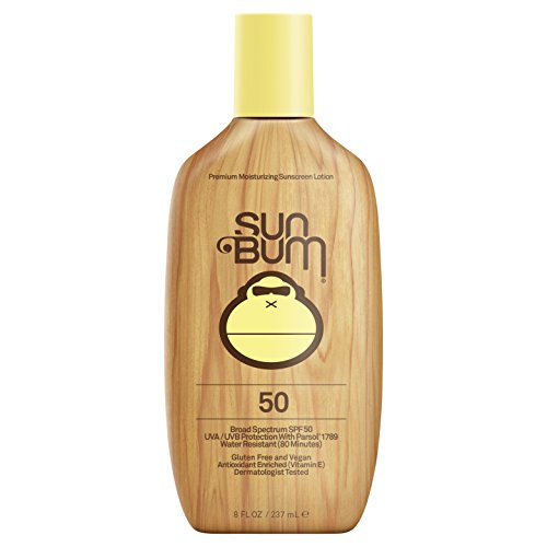 Sun Bum Moisturizing Sunscreen Lotion, SPF 15-70, 8oz Bottle, Oil Free, Hypoallergenic