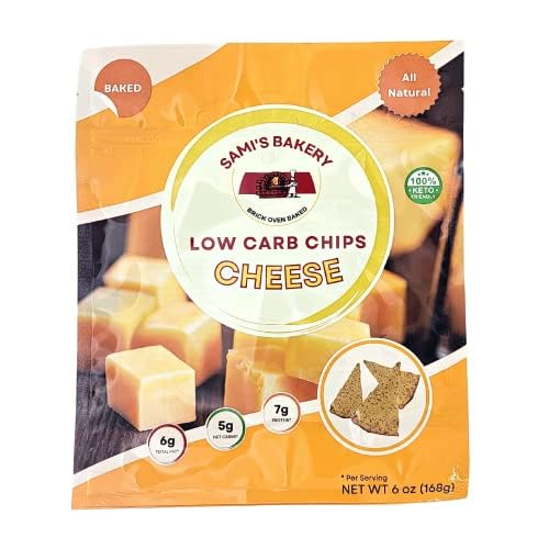 Sami's Bakery Low Carb Cheese Chips Millet and Flax bulk case 12 bags Keto