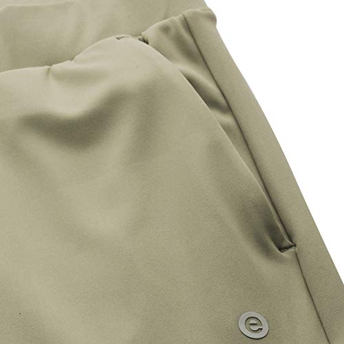 Image of Enamor Mid Rise 7 /8th Length Drawstring Closure Travel Pants for Women - Relaxed Fit, Quick Dry, Antimicrobial - E068