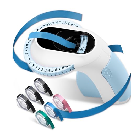 Vdaxvme Labelling Device Embossing Device Handheld Device Embossing Machine Labelling Machine for Students and Hobbyists