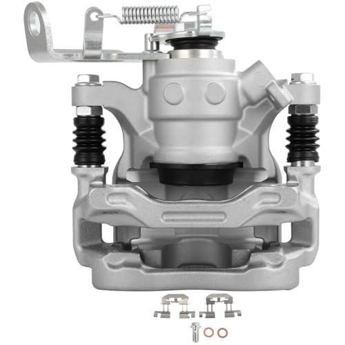 Image of SCITOO 19B7154 Rear Right Disc Brake Caliper w /Bracket Fit For Mazda For 3 2014-2016,For Mazda For 3 Sport 2014-2016, Single Piston