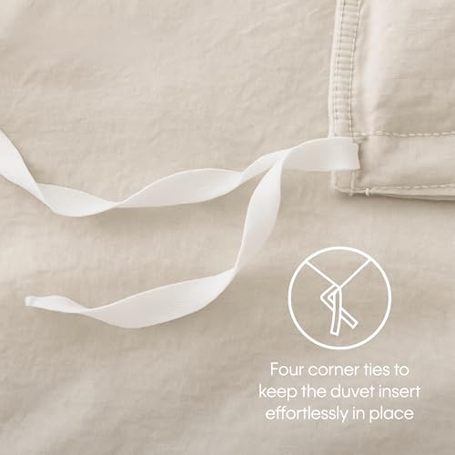 Calvin Klein - Queen Cotton Percale Duvet Cover Set with Shams - image 8