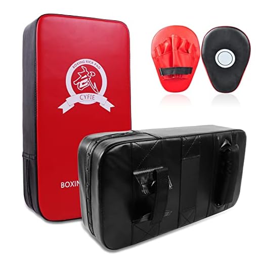 Cyfie Boxing Kick Pads Target Kick Pad Hand Pads Thai Pads Karate Kick Pads Kickboxing Training Pads Martial Arts MMA Punching Mitts Kicking Boxing Shield Training for Men Women Gym