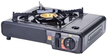 Winco PGS-1K, cocina de gas portátil, 9500 BTU, quemador de latón con estuche de transporte