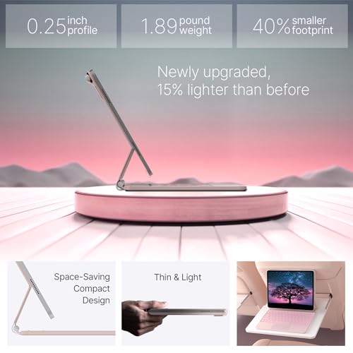 Funda con teclado Edge para iPad Air 13 M2 y Pro 12.9 con trackpad typecase 6