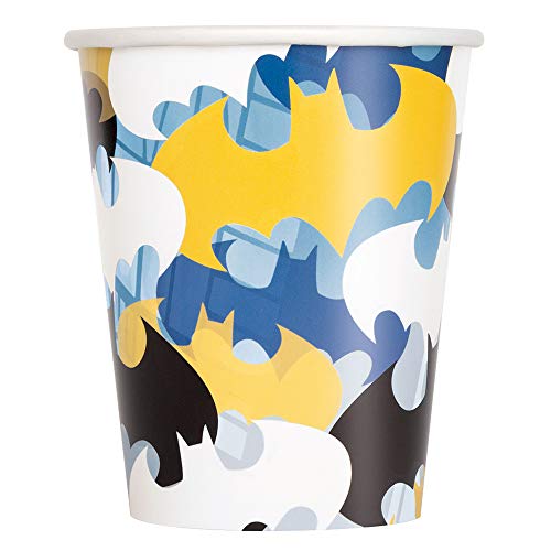 Unique Batman Multicolor Paper Cups - 9 oz (Pack of 8) - Fun and ...