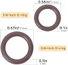 24 Piezas de Kit de Anillos O de FKM Compatibles con Acopladores de Conexión Rápida para Hidrolavadora de 1/4" y 3/8", Ajusta Manguera, Pistola, Conexiones de Varilla, Anillos O de Repuesto a Prueba de Fugas 4