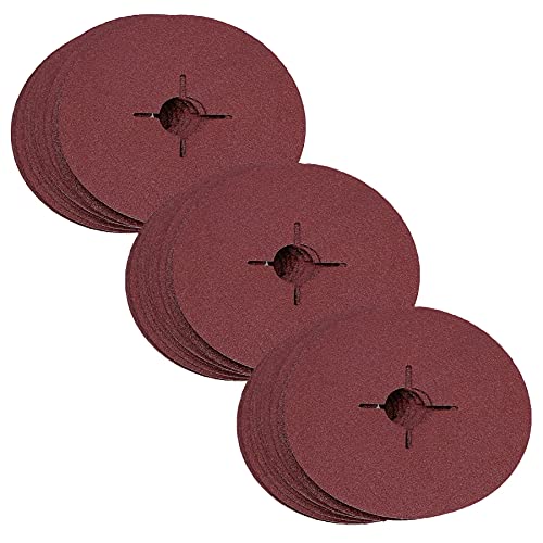 115mm Fibre Sanding Discs 60 Grit Medium Disc For 4-1/2