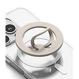 【Ringke】 Dual Magnetic Silicone Ring MagSafeケース対応 両面マグネットループ ソフトシリコン 取り外し可能 スマホ用フィンガーリンググリップホルダーウォームグレー - Warm Gray