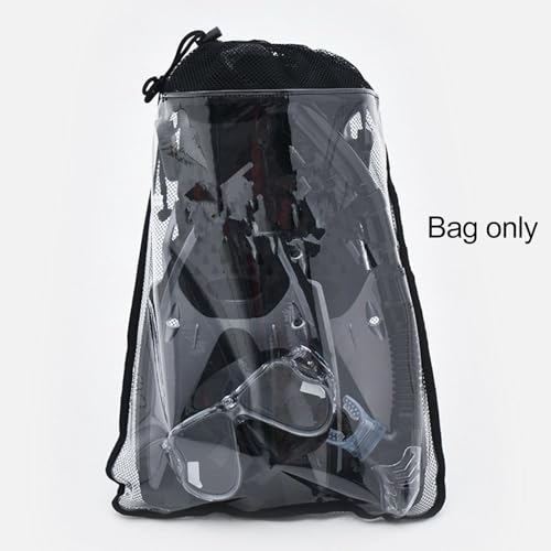 Vaveren Mesh Snorkel Bag Net Bag Portable Multipurpose Swim Fins Bag, Mesh Gear Bag for Surfing Beach,Spearfishing Water Sports