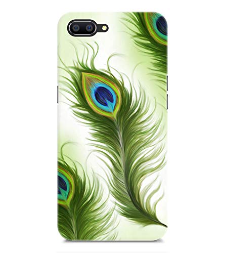 Chiraiyaa Peacock Feather Printed Premium Back Cover Case For Realme C1 