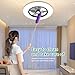 Low Profile Ceiling Fan with Light, Enclosed Bladeless Ceiling Light, Bluetooth Speaker, 6 Speeds Reversible, Stepless Dimming, Smart Flush Mount Ceiling Fan for Bedroom, Kids Room and Living Room 22