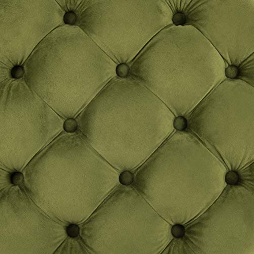 Safavieh Hudson Collection Amelia Tufted Storage Ottoman, Fern #TOP4