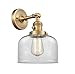 Innovations 203SW-BB-G72-LED 1 Light Vintage Dimmable LED Sconce with a High-Low-Off Switch, Brushed Brass