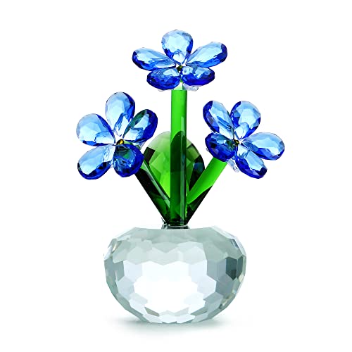 QFkris Forget-Me-Not Crystal Flower Decor QFkris Forget-Me-Not Crystal Flower Decor