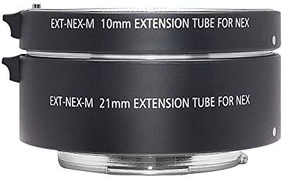 Venidice NEX-M 10mm21mm Metal Auto Focus Macro Extension Tube Adapter Ring for Sony Mirrorless FE/E-Mount NEX 3/3N/5R/A6000/A6300,A7 A7S/A7II,A7III