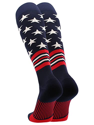TCK USA American Flag Baseball Socks With Stars and Stripes2