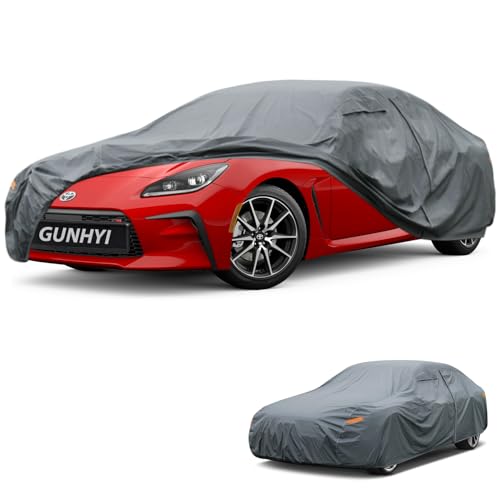 Image of GUNHYI Premium Car Cover Custom Fit Toyota 86 /GR86, 16 Layers Heavy Duty Car Cover Waterproof All Weather with Zipper Door for Sun Rain Snow Dust Uv Protection