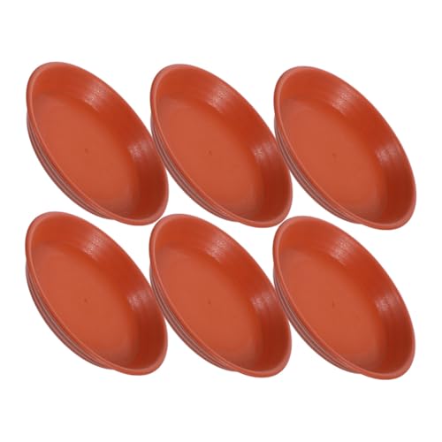 GRADENEVE 6個 花盆托?加厚底托 植木鉢用水受け皿 水漏れ防止 室内屋外兼用 模造赤陶製 床保護プランタートレイ