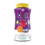 Solgar U-Cubes Children's Multi-Vitamin & Minerals , 120 Gummies - 2 Great-Tasting Flavors , Orange & Cherry - Ages 2 & Up - Non GMO , Gluten Free , Dairy Free - 60 Servings