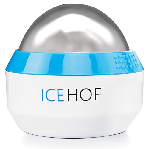 ICEHOF Bola de masaje con enfriamiento - Bola de masaje para fascia - Rodillo facial, en todo el cuerpo con gel refrescante - funciones de masaje y enfriamiento o calentamiento
