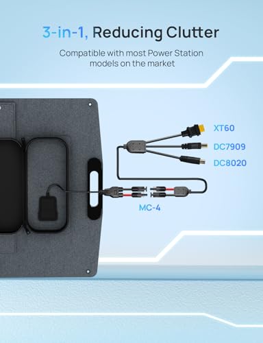 Panneau solaire portable pliable 200W étanche IP67 haute efficacité
