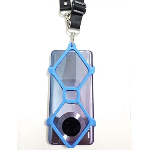 MOJÜROCZY Universal Phone Lanyard Silicone Case Holder fit 4.5''- 6.5'' Smartphone with Adjustable Neck Strap for iPhone 11 Pro X 8 7 6 Plus SE Samsung Galaxy Note Huawei Cover