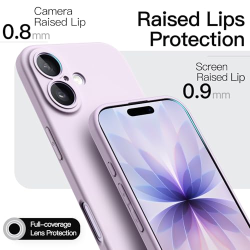 Image of JETech Slim Case for iPhone 17 6.3-Inch, Ultra-Thin Lightweight Minimalist Phone Cover with Camera Lens Protection, Matte Anti-Fingerprint Finish (Lavender)