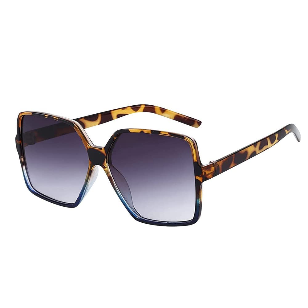 HEMASN Gafas de Sol polarizadas para Mujer, Gafas de Sol de Marco Grande para Mujer, Gafas de Sol cuadradas de Moda