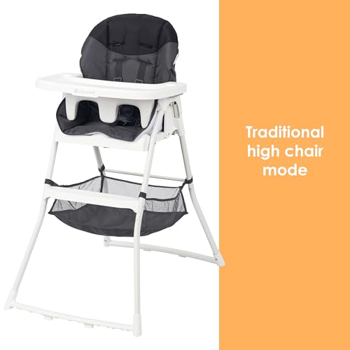 Image of Baby Trend Flat Fold High Chair, Stellar Black